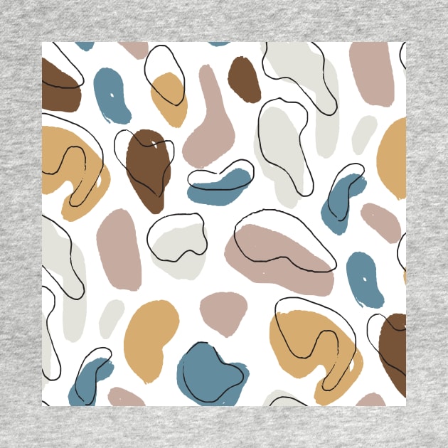 Pastel Solid Color Pebbles by Carolina Díaz